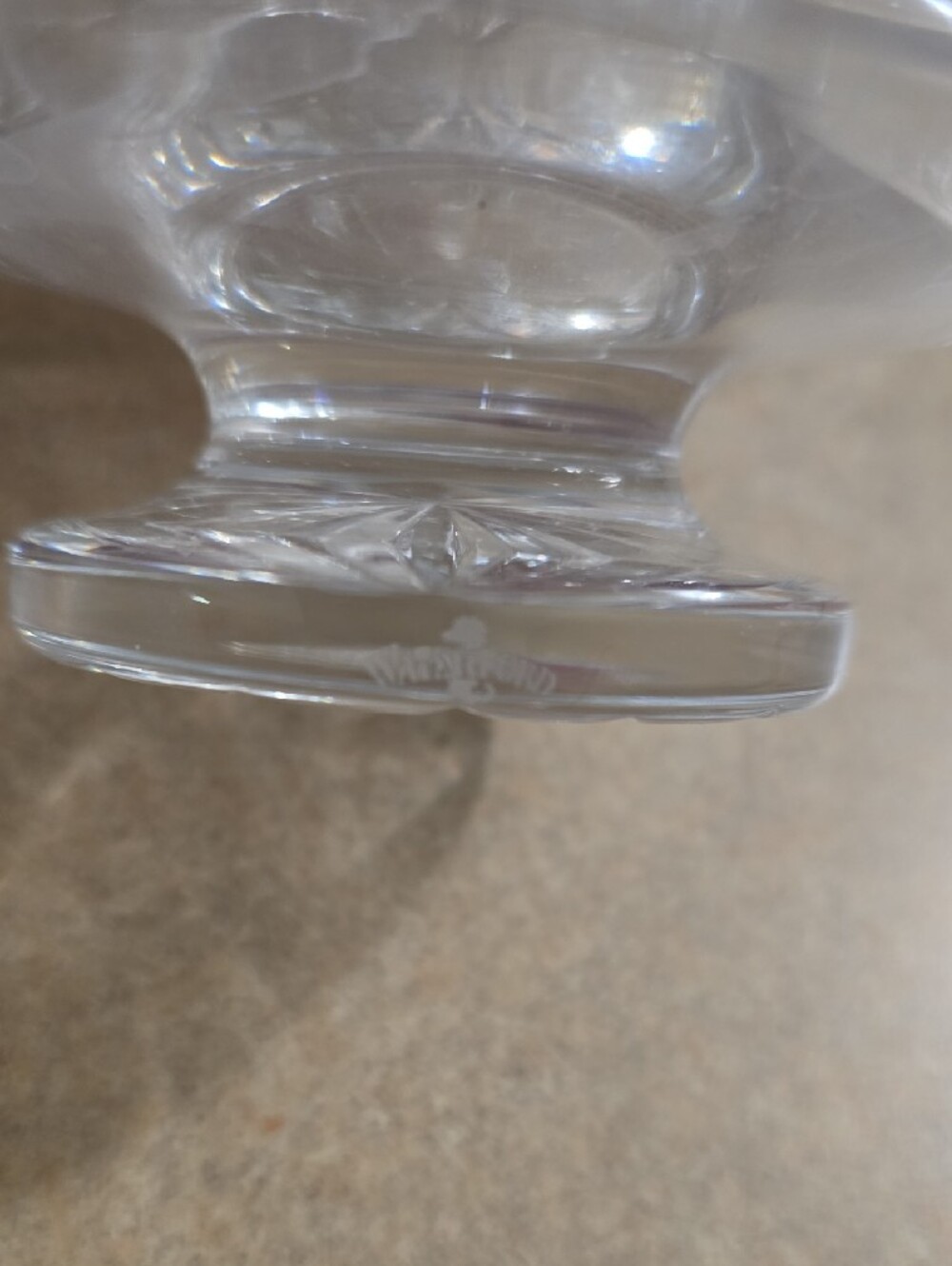Waterford Crystal Lismore Footed Cream and Sugar Bowl Retired Marked - Picture 5 of 6